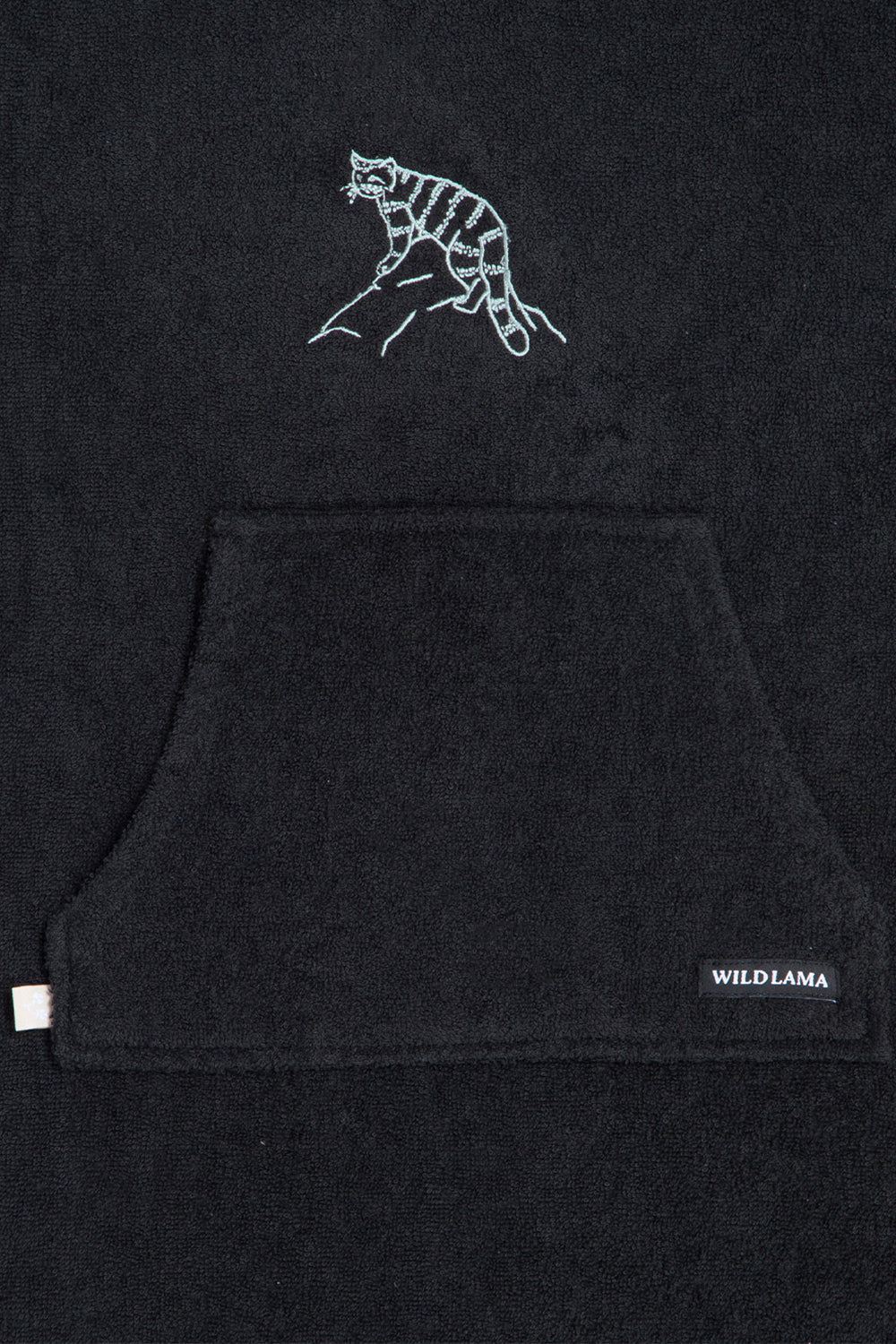Toalla Poncho Orgánica Niños Negro