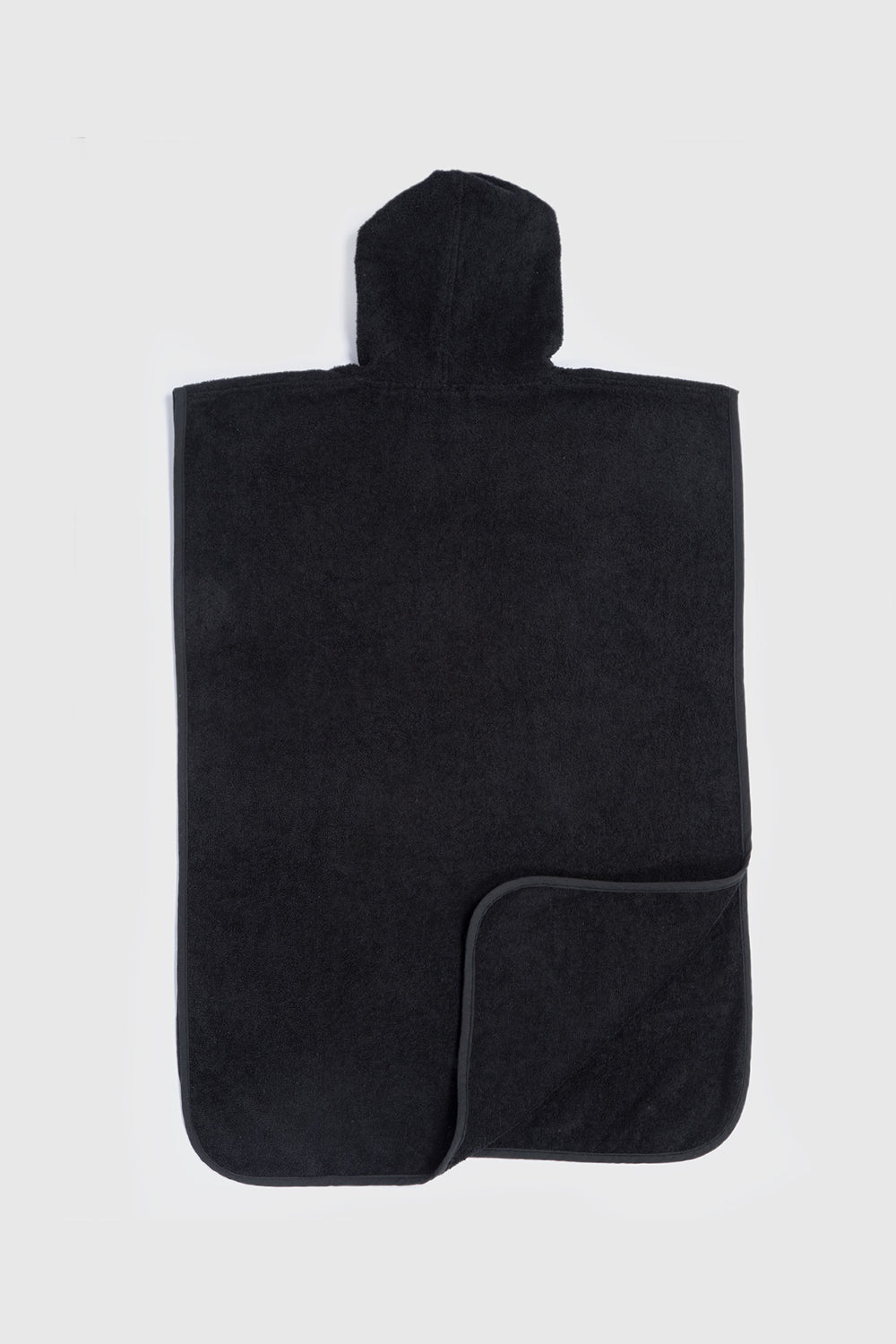 Toalla Poncho Orgánica Niños Negro