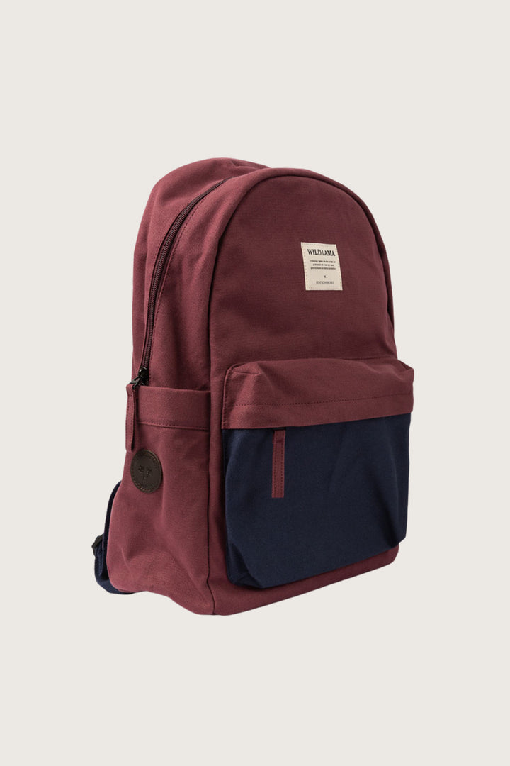 Mochila Ganiz Algodón Orgánico Burdeo