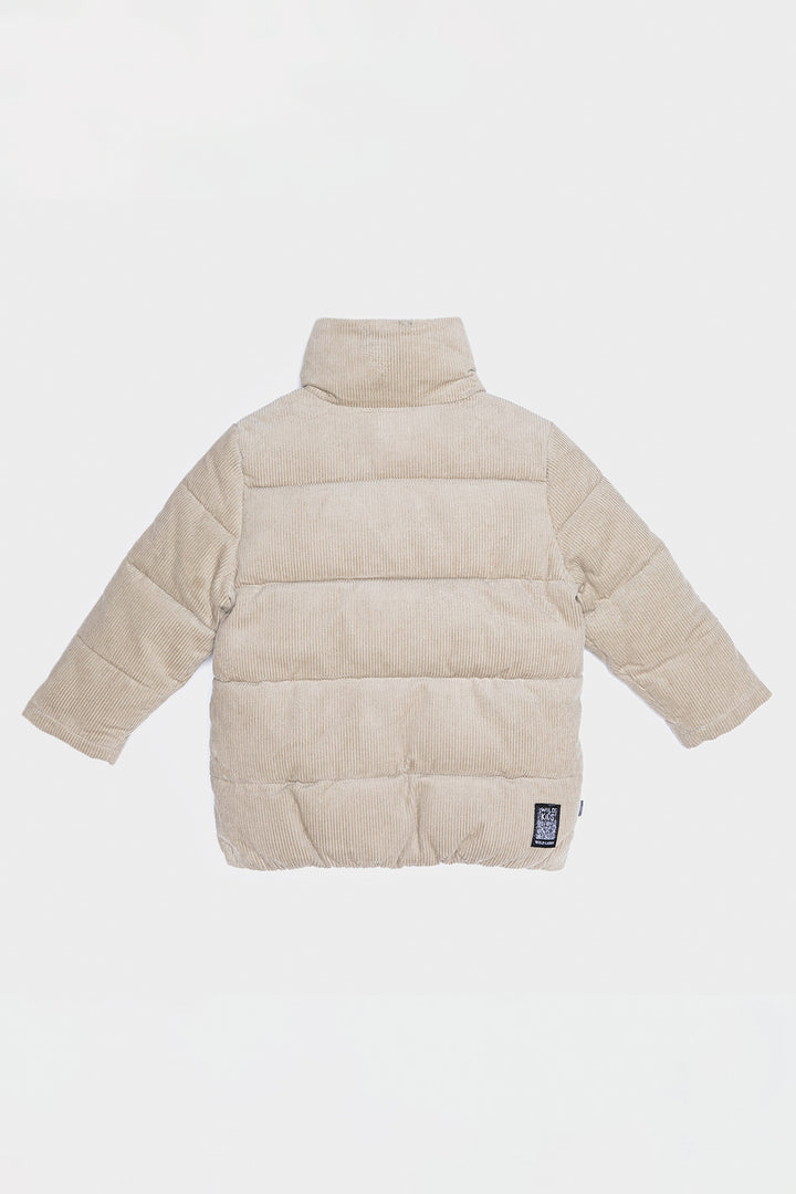 Parka Chic Puffa Orgánica Reciclada Café KIDS