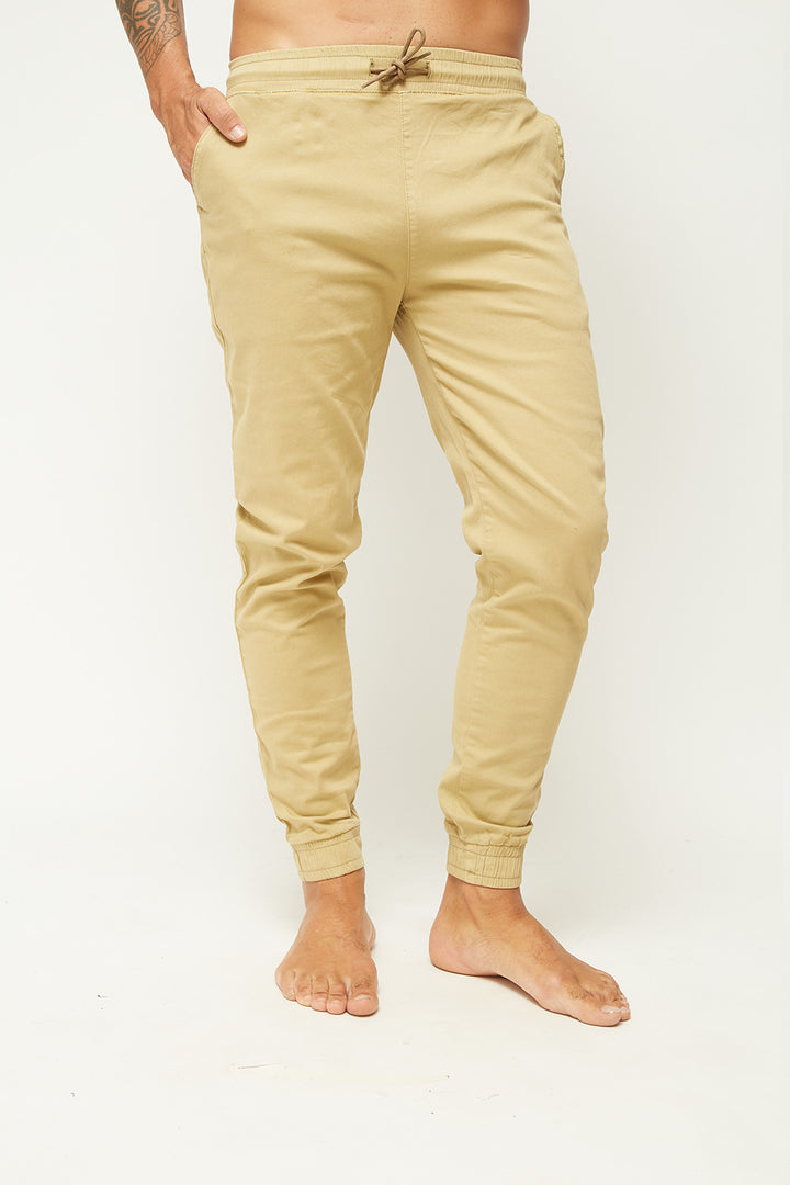 Pantalón Jogger Algodón Orgánico Hombre Camel