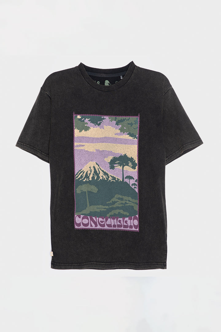 Polera Parques Con Causa Negra Hombre