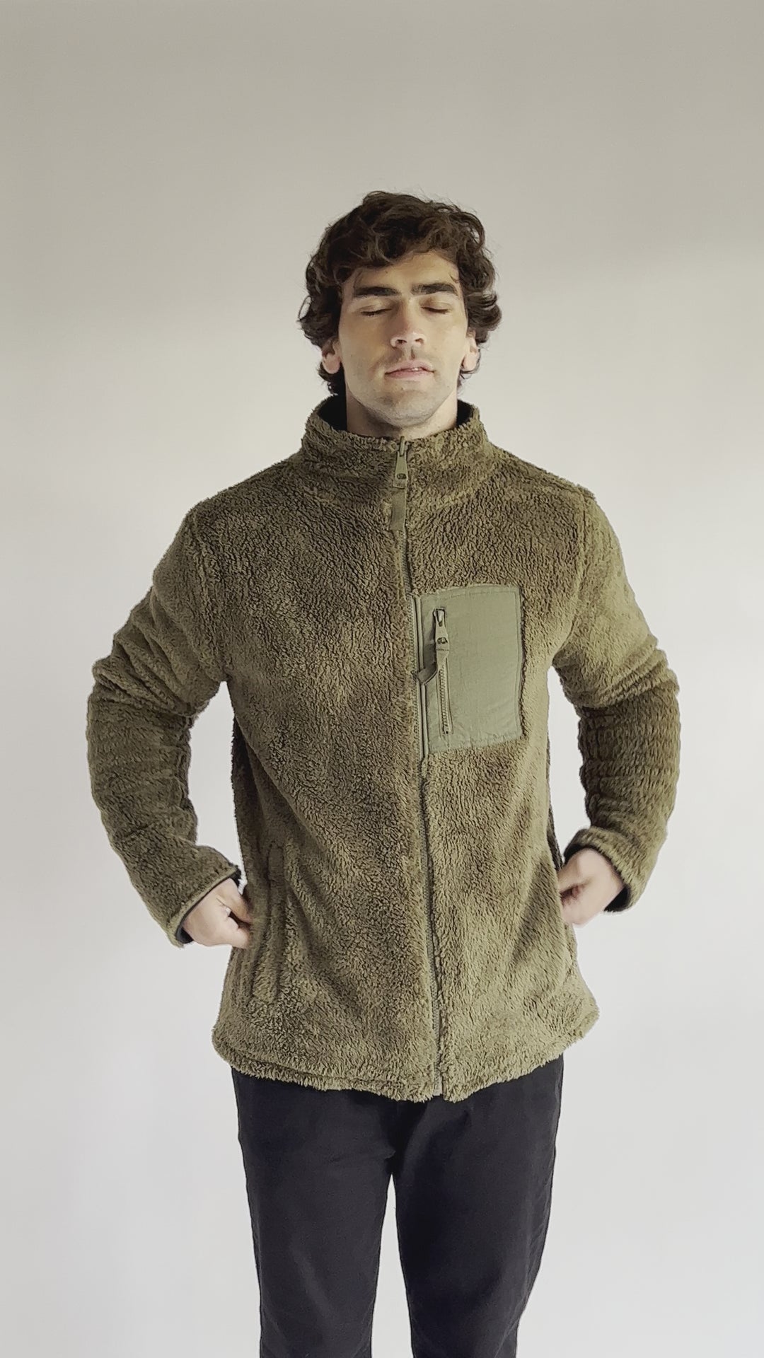 Polar Reversible Petra Reciclado Orgánico Verde Hombre