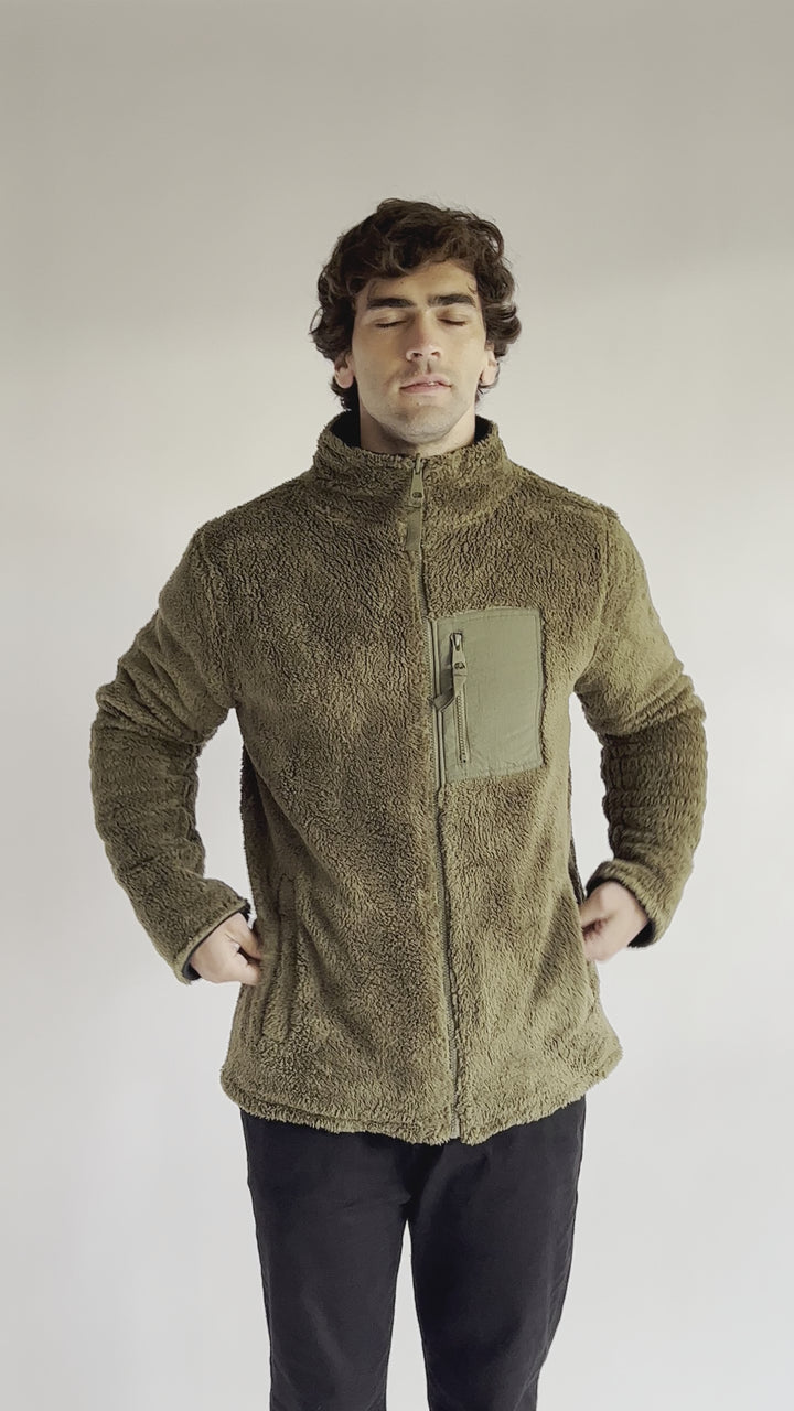 Polar Reversible Petra Reciclado Orgánico Verde Hombre