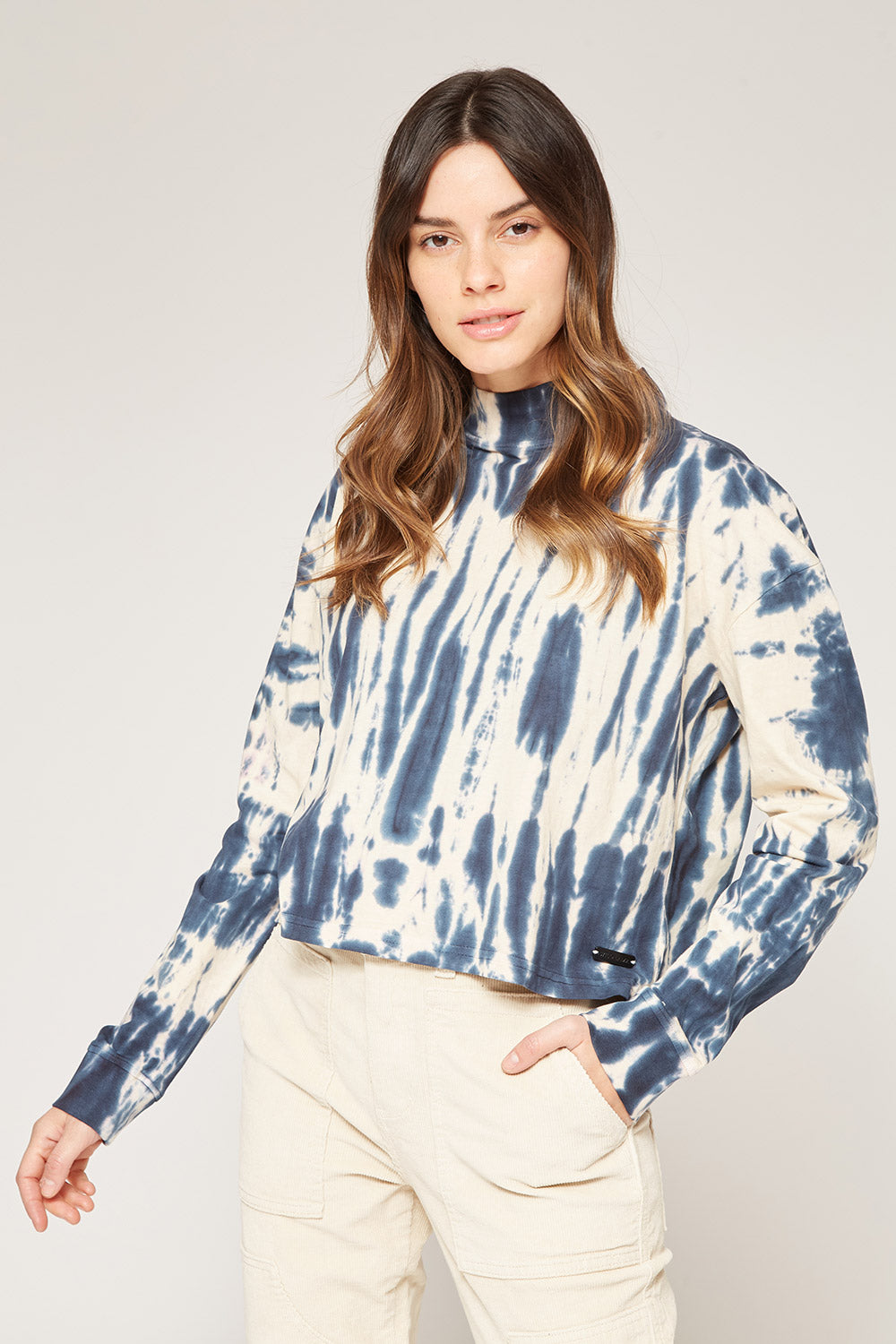 Polera Tie Dye Orgánica Mujer Blue