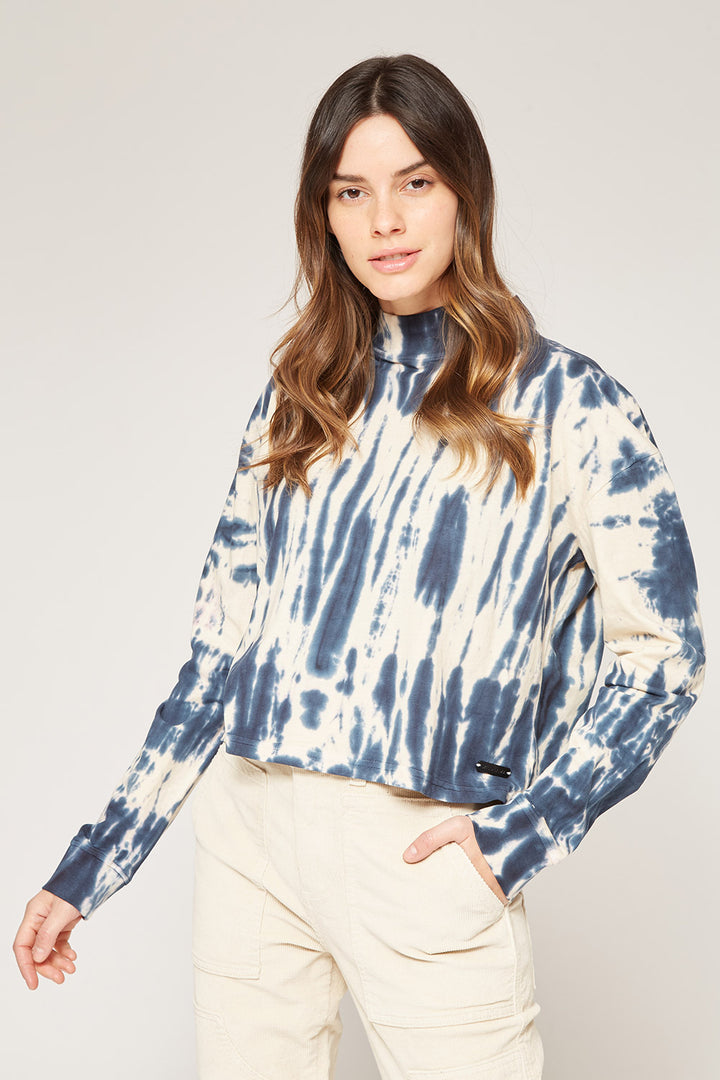 Polera Tie Dye Orgánica Mujer Blue