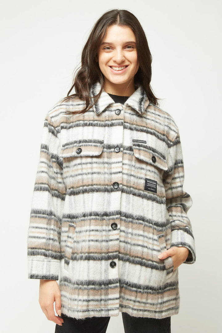 Chaqueta Scottish Sustentable Mujer Lt Brown