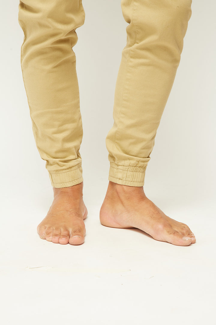 Pantalón Jogger Algodón Orgánico Hombre Camel
