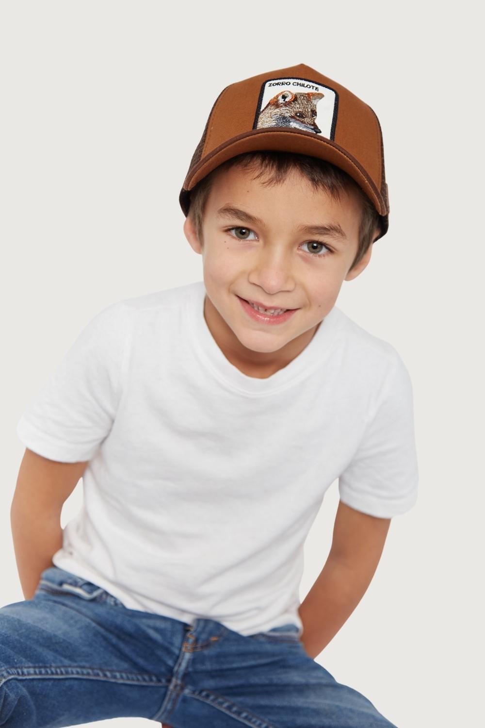 Jockey Zorro Chilote Algodón Orgánico Café  Kids(2 a 9 años)