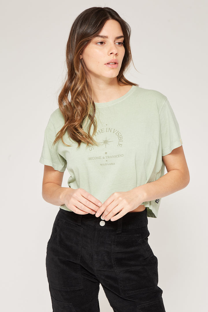 Polera Ayul Orgánica Verde Mujer