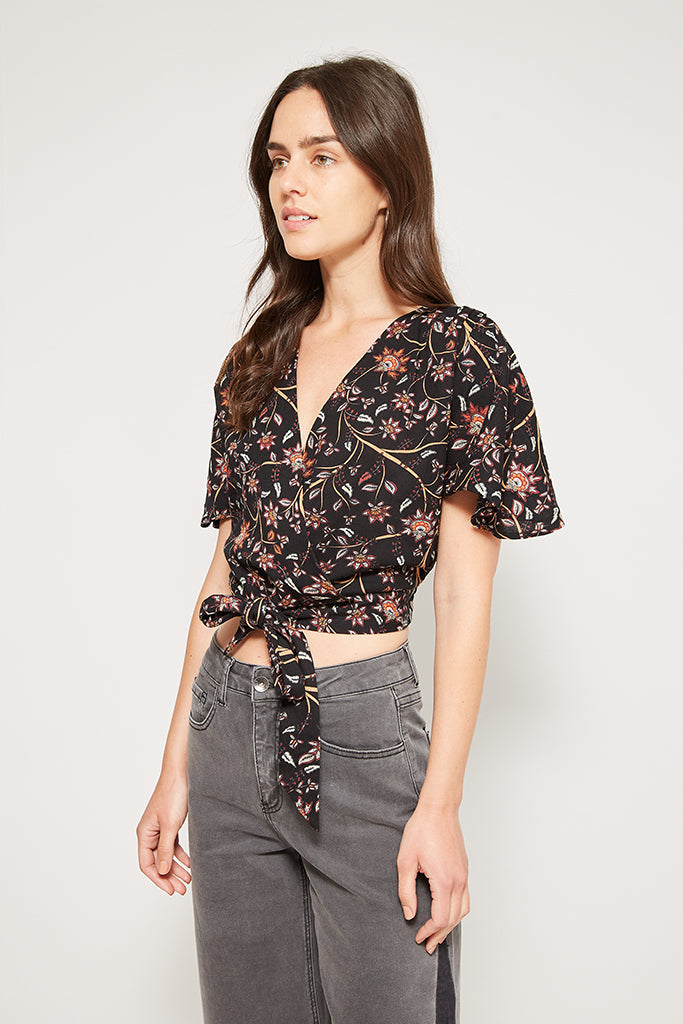 Camisa Algodón Orgánico Mujer Floreada