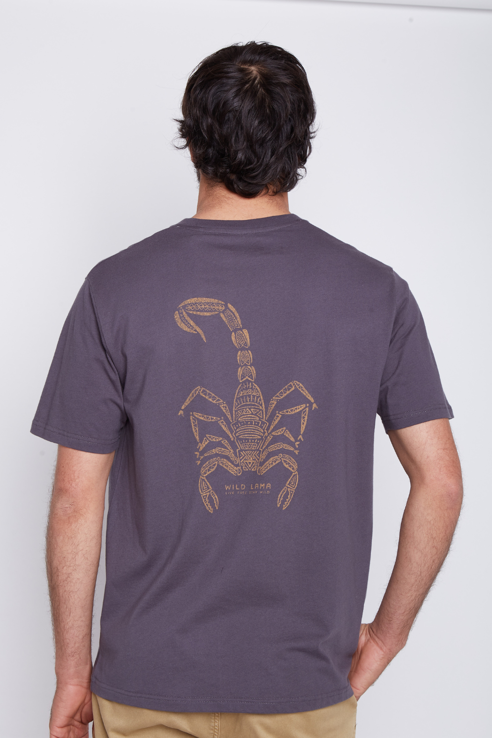 Polera Animal Orgánica Negra Hombre