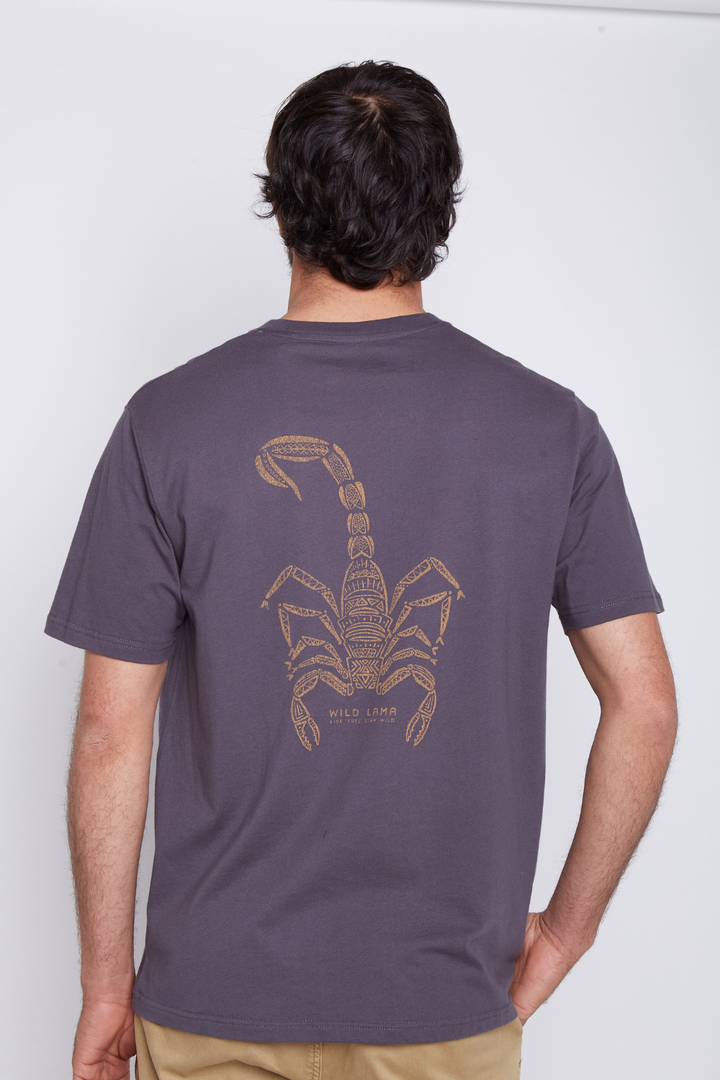 Polera Animal Orgánica Negra Hombre