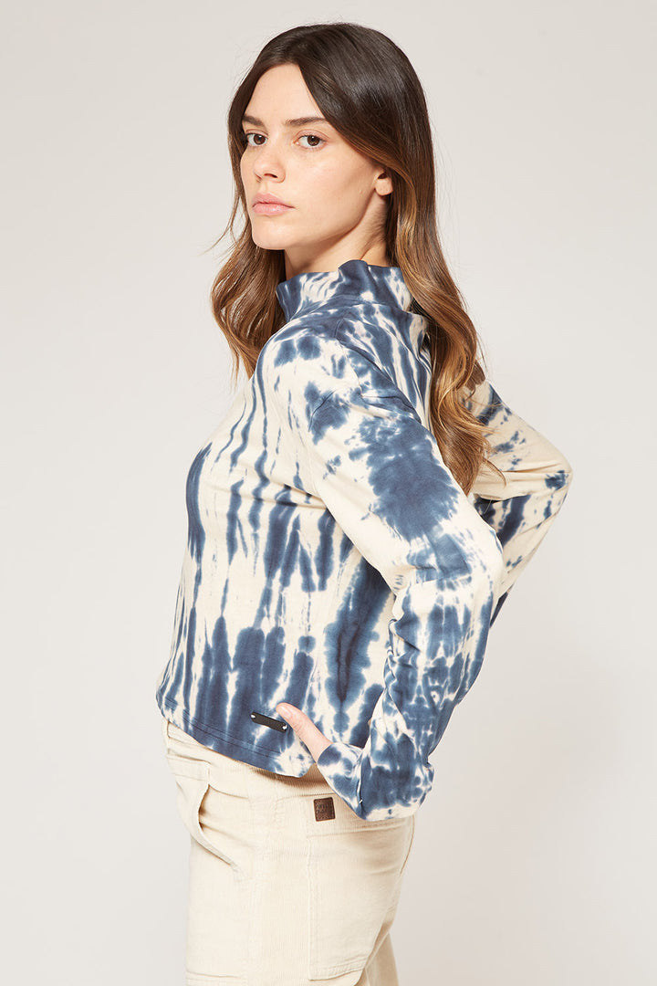 Polera Tie Dye Orgánica Mujer Blue