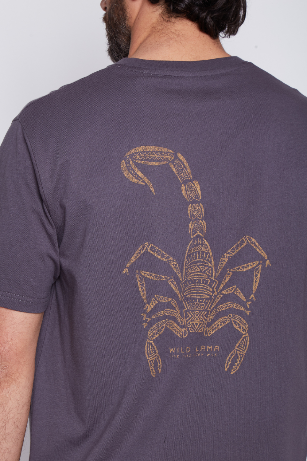 Polera Animal Orgánica Negra Hombre