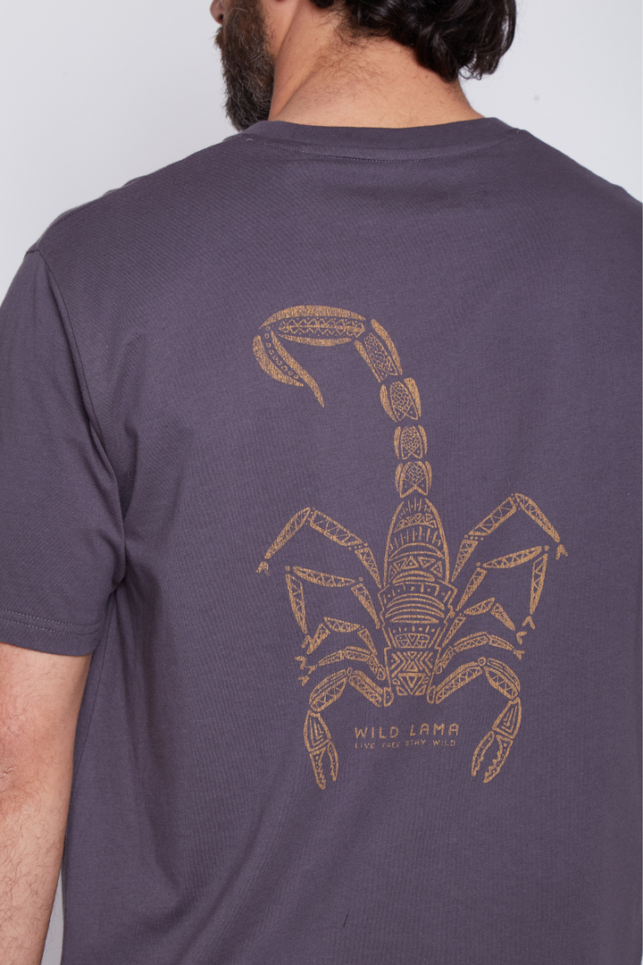 Polera Animal Orgánica Negra Hombre