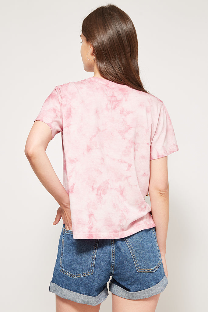 Polera Dyed Algodón Orgánico Mujer Burdeo