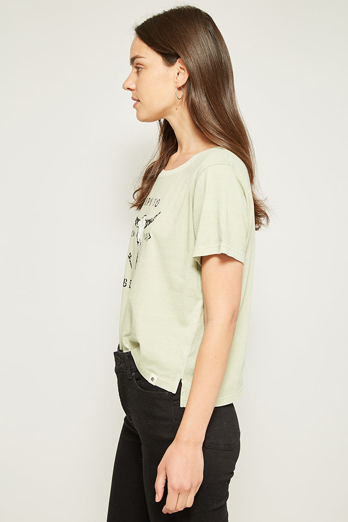 Polera Mistaken Algodón Orgánico Mujer Verde