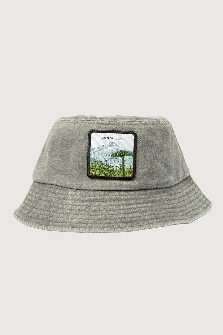 Gorro Bucket Acid Algodón Orgánico Conguillio Gris
