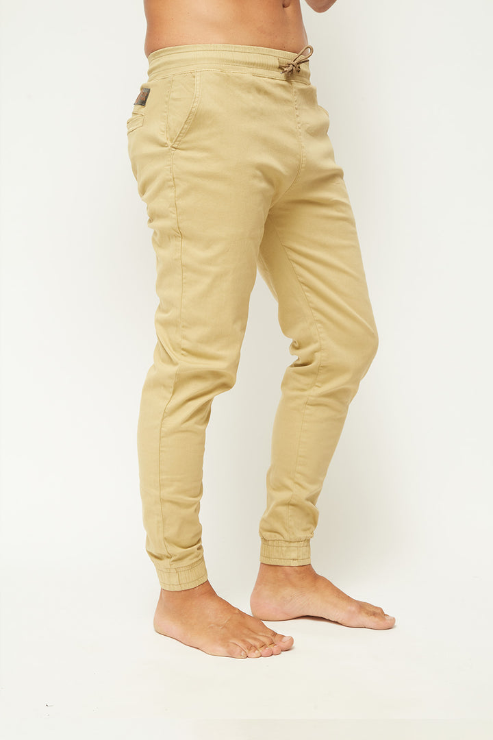 Pantalón Jogger Algodón Orgánico Hombre Camel