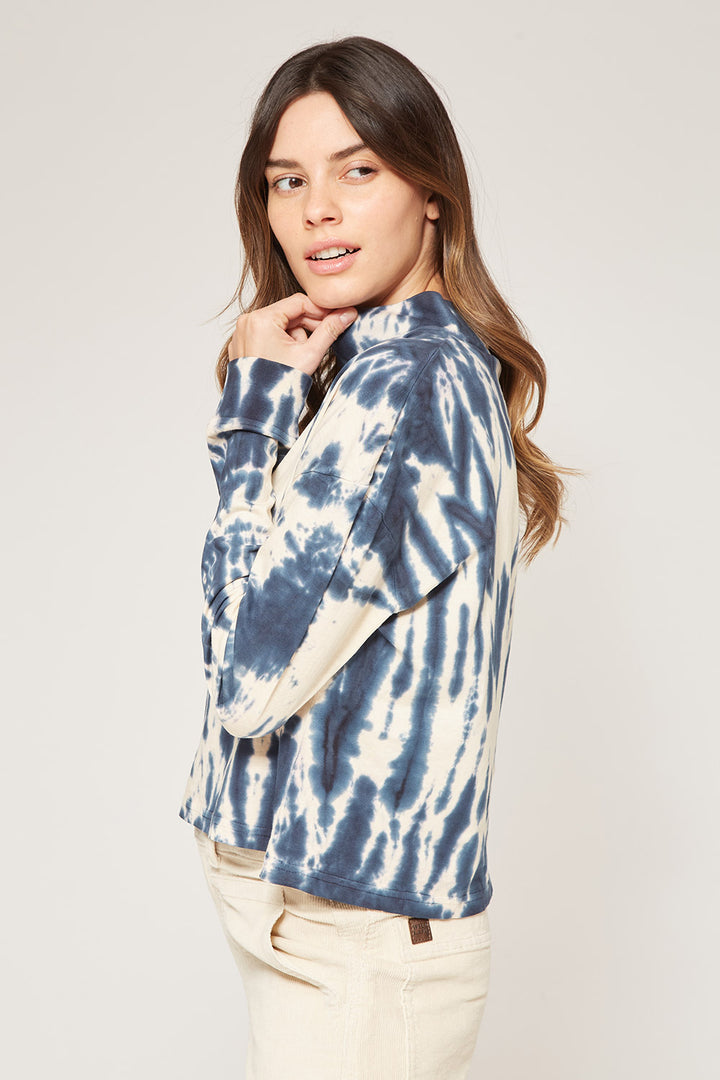 Polera Tie Dye Orgánica Mujer Blue