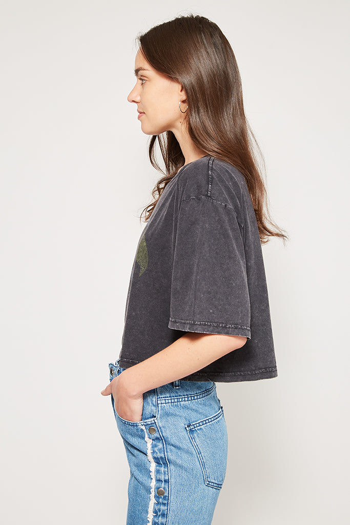 Polera Wild Eagle Algodón Orgánico Mujer Negra