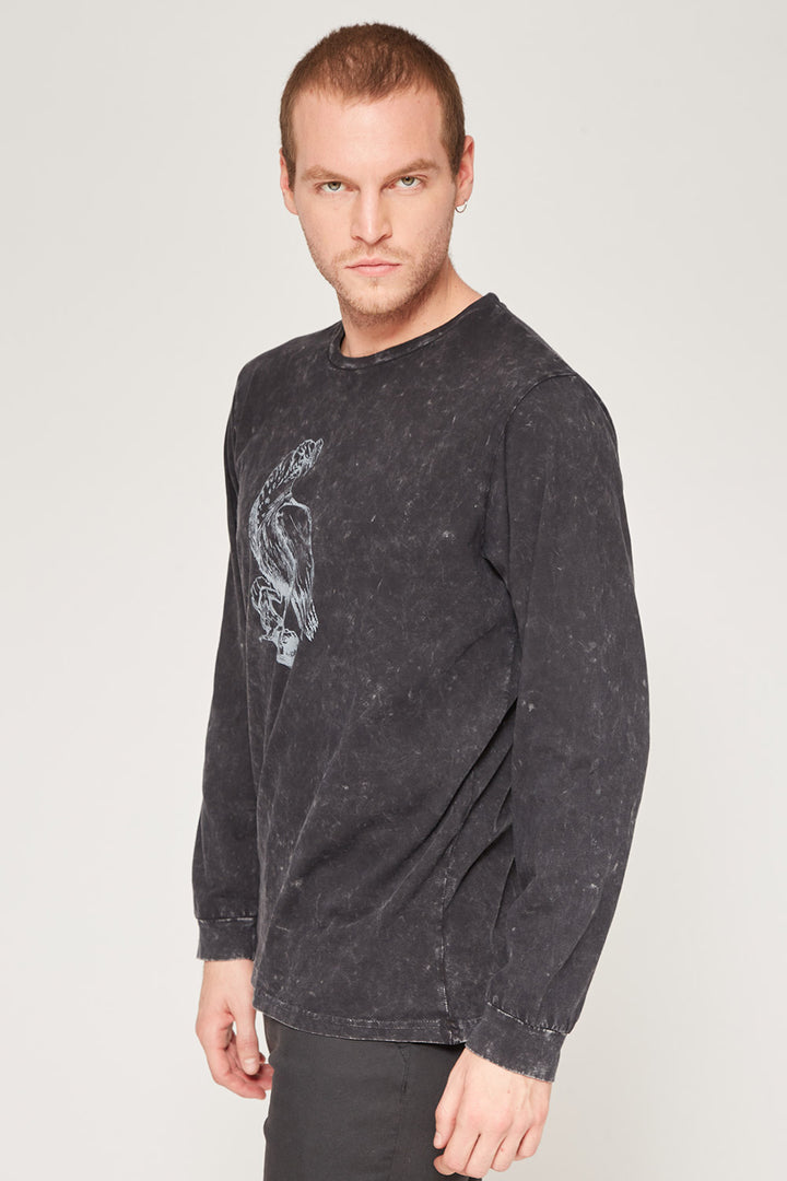 Polera Cóndor Orgánica Hombre Negro
