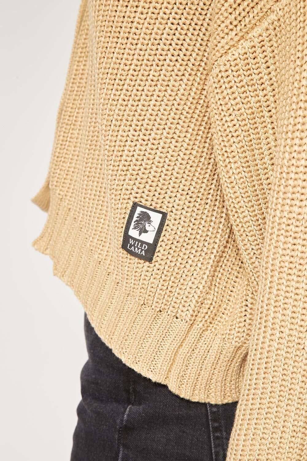 Sweater Cropped Orgánico Mujer Crudo