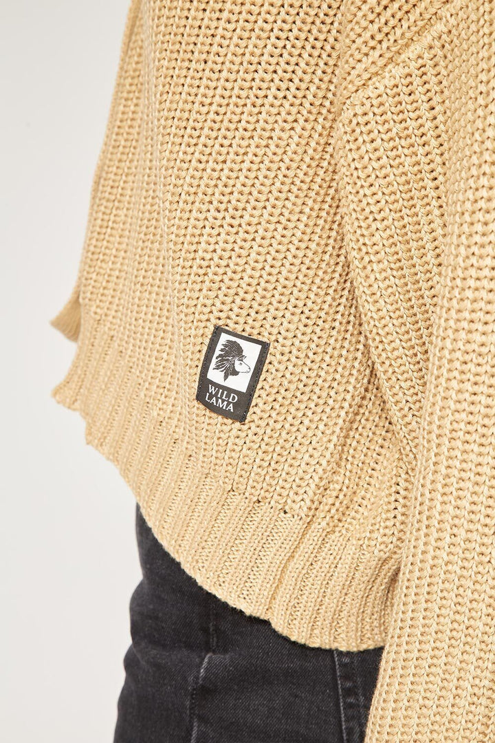 Sweater Cropped Orgánico Mujer Crudo