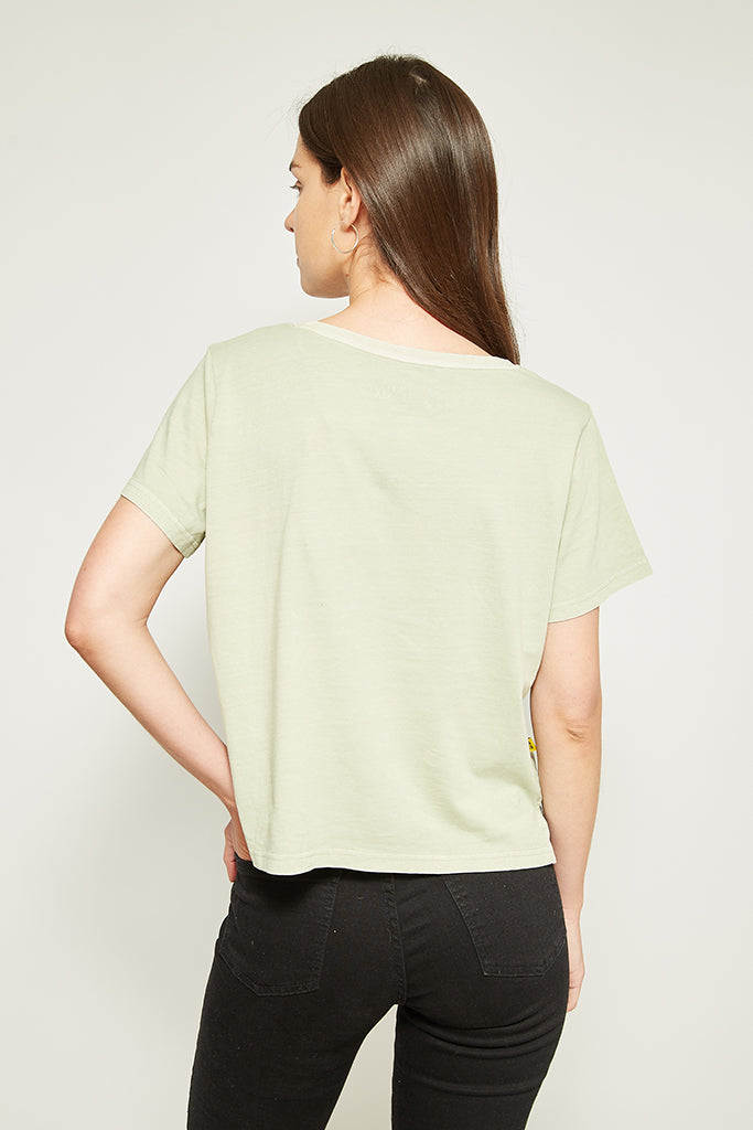 Polera Mistaken Algodón Orgánico Mujer Verde