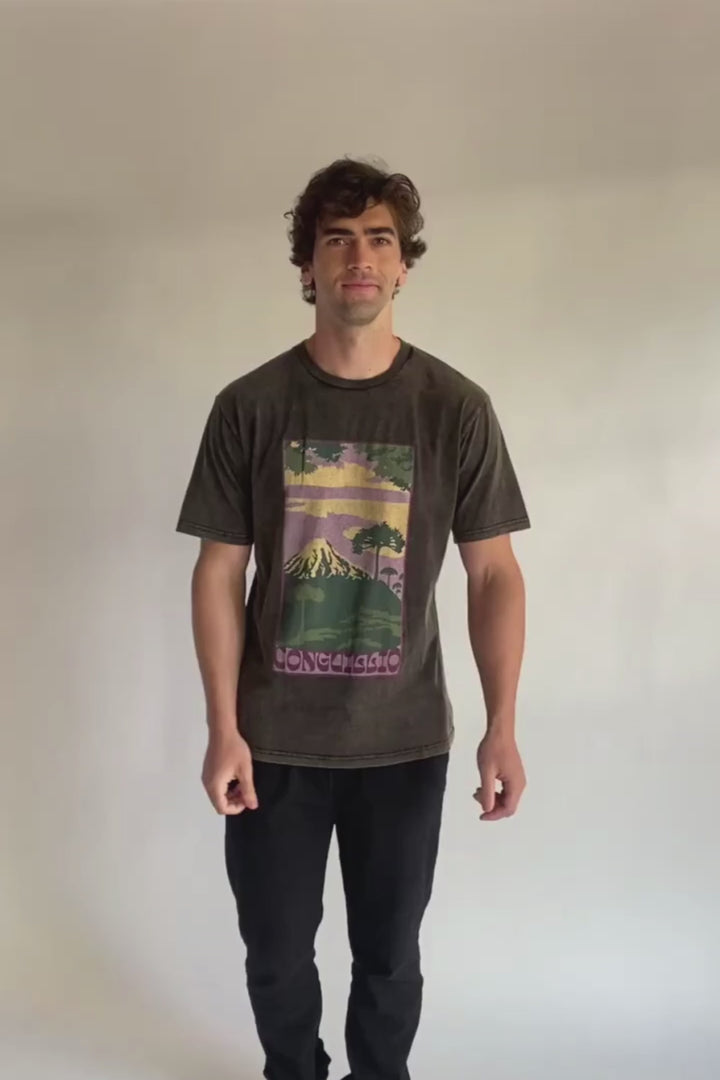 Polera Parques Con Causa Negra Hombre