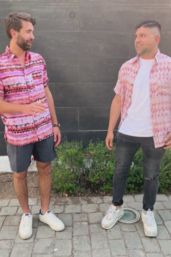 Guayabera Tamarindo Floreada Blanca
