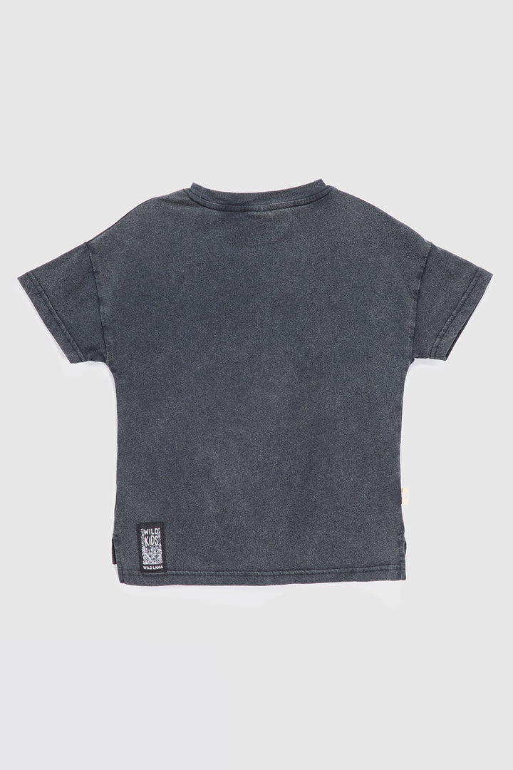 Polera Copiapita Animal Negra Niña