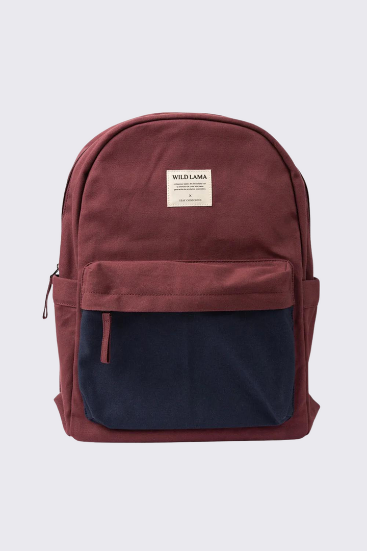 Mochila Ganiz Algodón Orgánico Burdeo