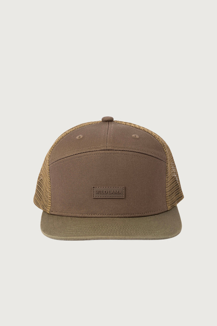 Jockey Five Panel Algodón Orgánico Café