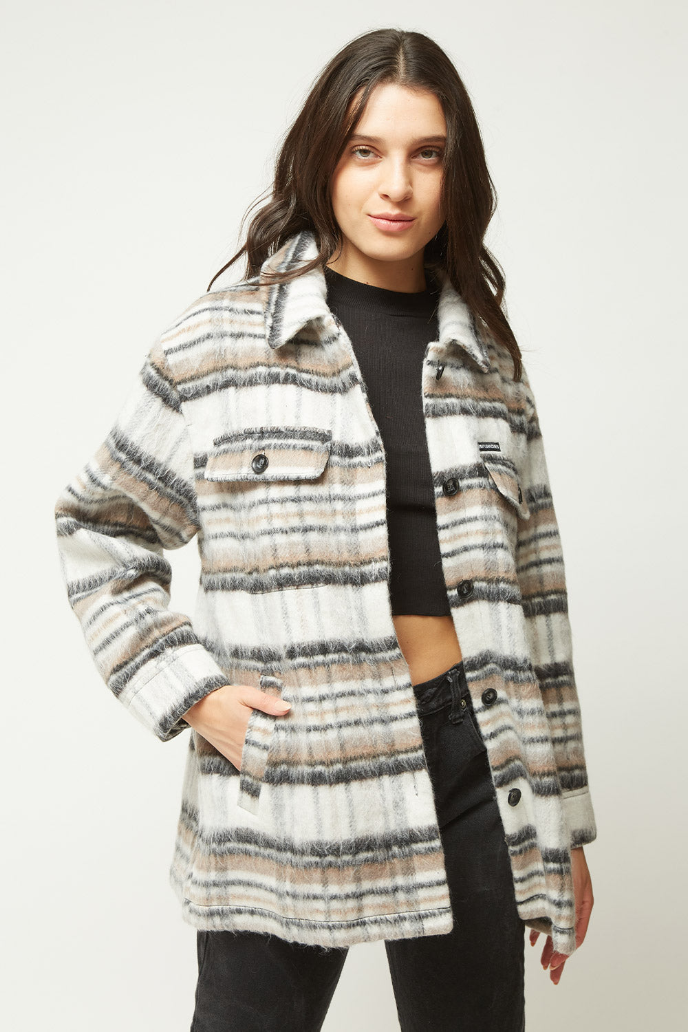 Chaqueta Scottish Sustentable Mujer Lt Brown