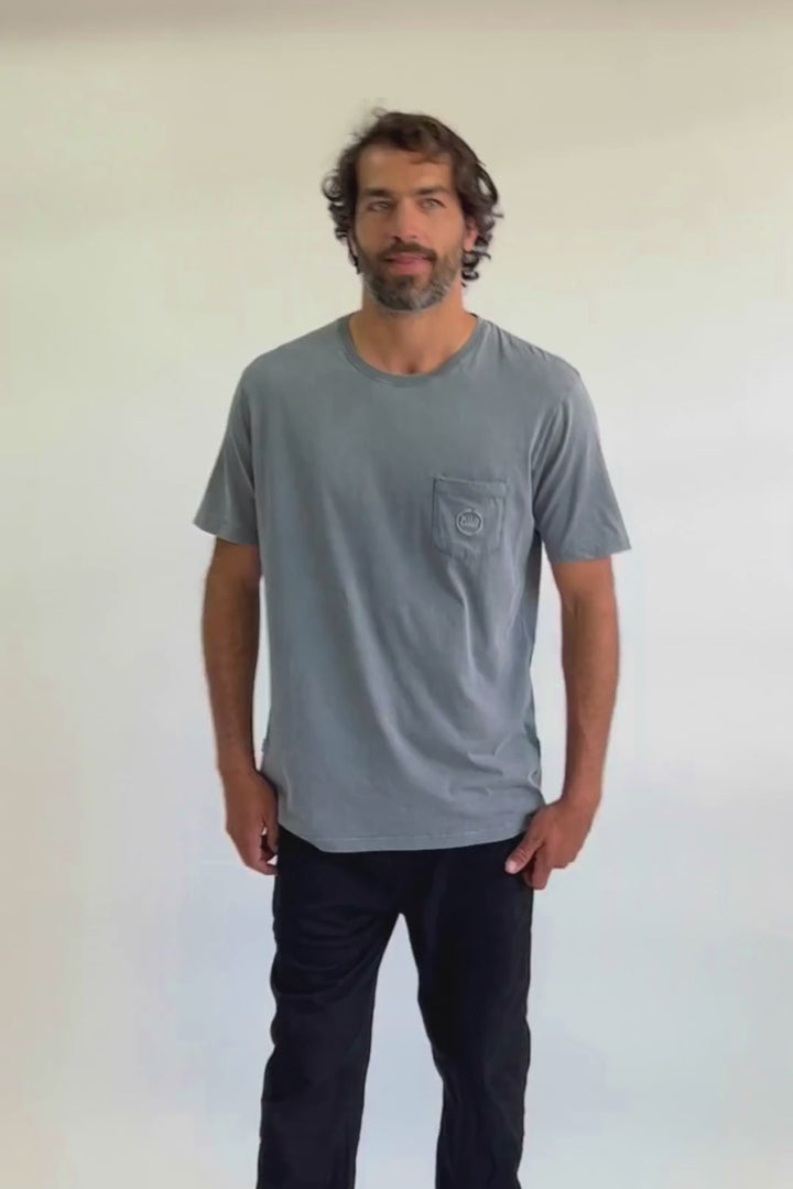 Polera Humos Orgánica Verde Hombre