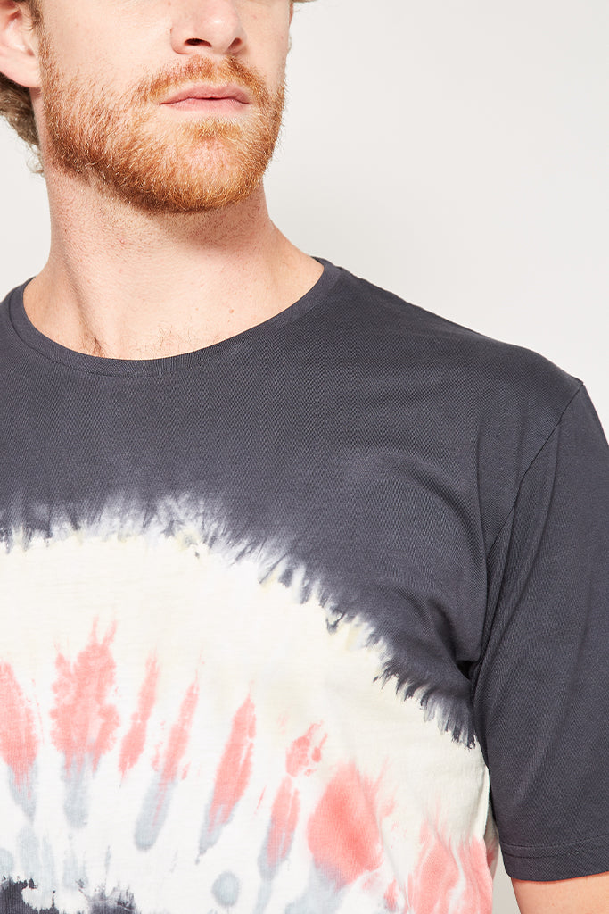 Polera Spray Algodón Orgánico Hombre Negra