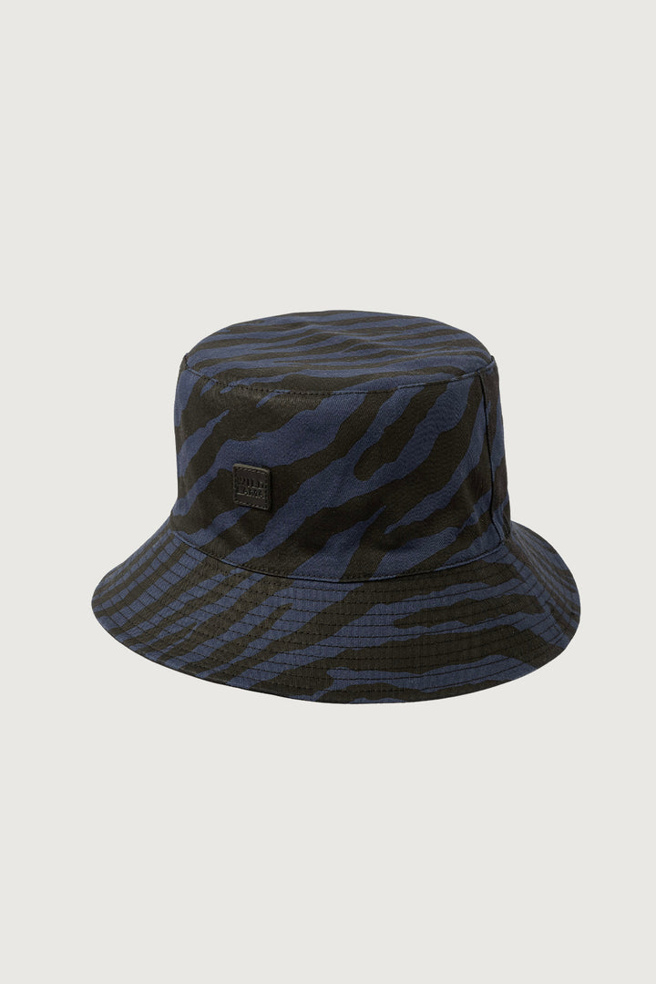 Gorro Bucket Reversible Orgánico Animal Print Azul