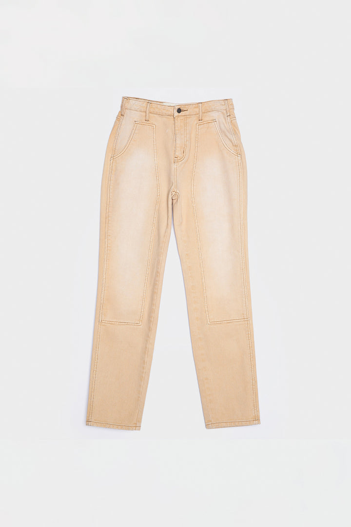 Jeans Lenga Orgánico Mostaza Mujer