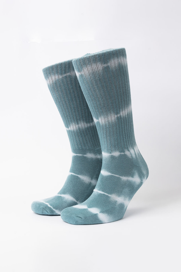 Calcetín Rayas Tie Dye Aqua Mujer (36 a 40)