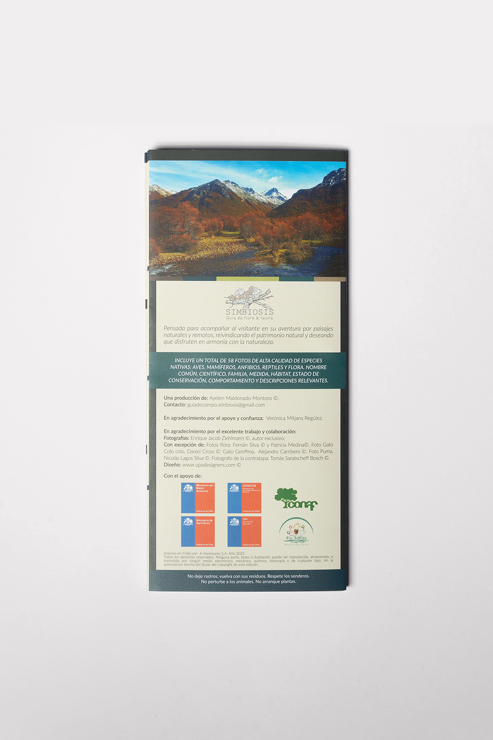 Libro "Guía de Bolsillo Parque Nacional Cerro Castillo" | Wild Lama