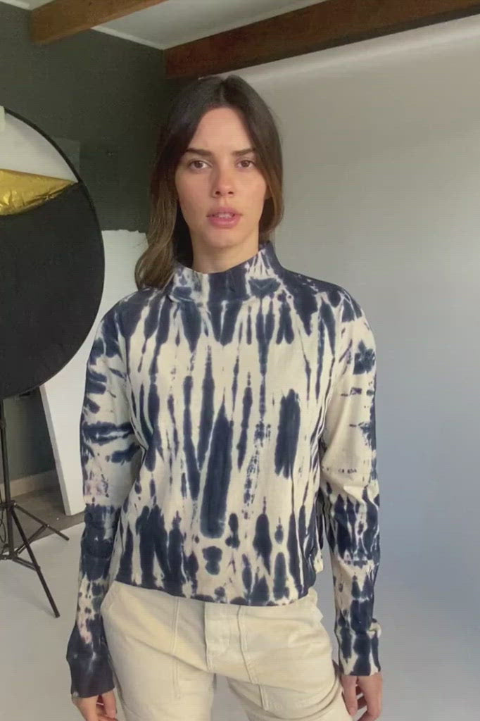 Polera Tie Dye Orgánica Mujer Blue