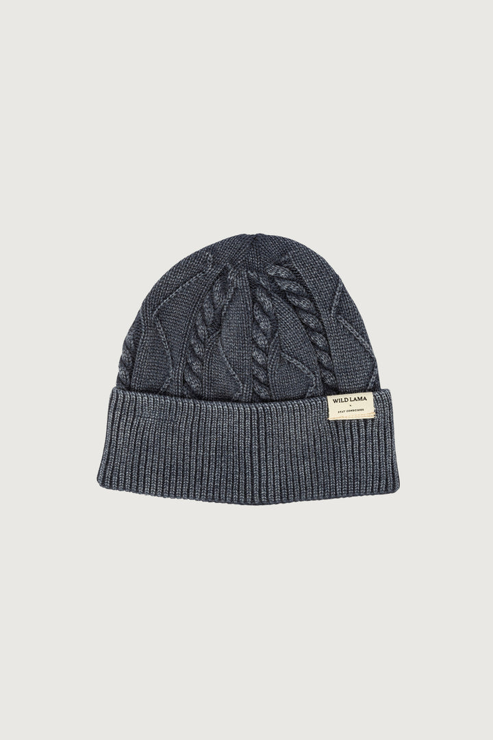 Gorro Acid Wash Algodón Orgánico Fit Corto Azul