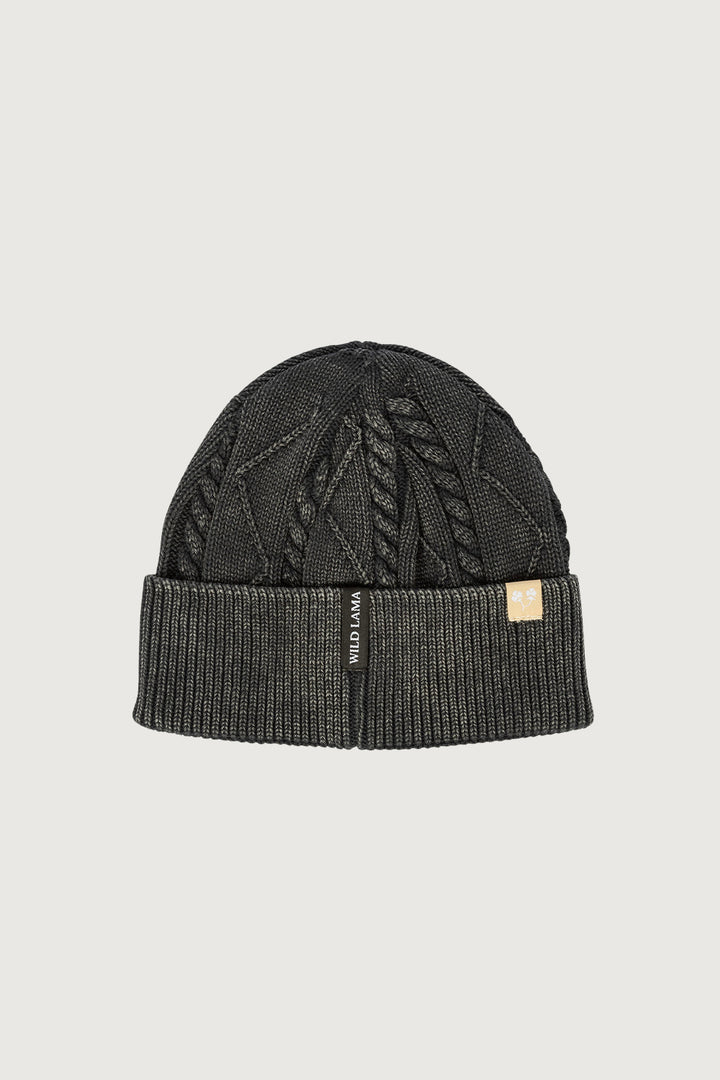 Gorro Acid Culebra Cola Larga Algodón Orgánico Fit Corto Negro