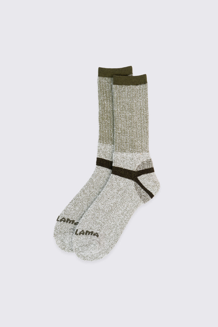 Calcetín Lana Merino Sport Fibras Sustentable Verde
