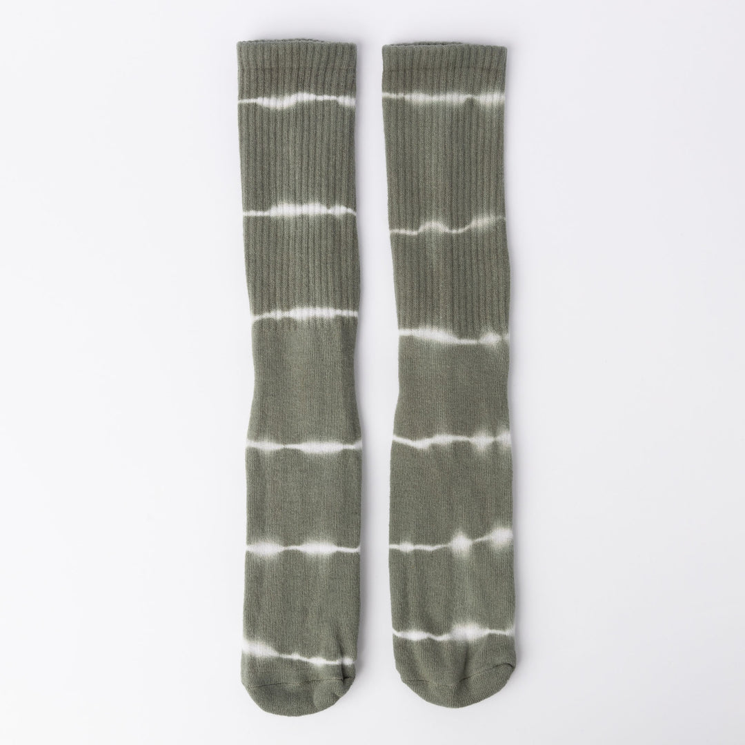 Calcetín Rayas Tie Dye Verde Mujer (36 a 40)
