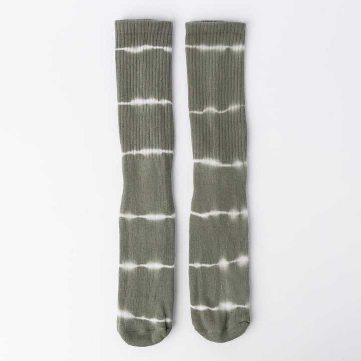 Calcetín Rayas Tie Dye Verde Mujer (36 a 40)