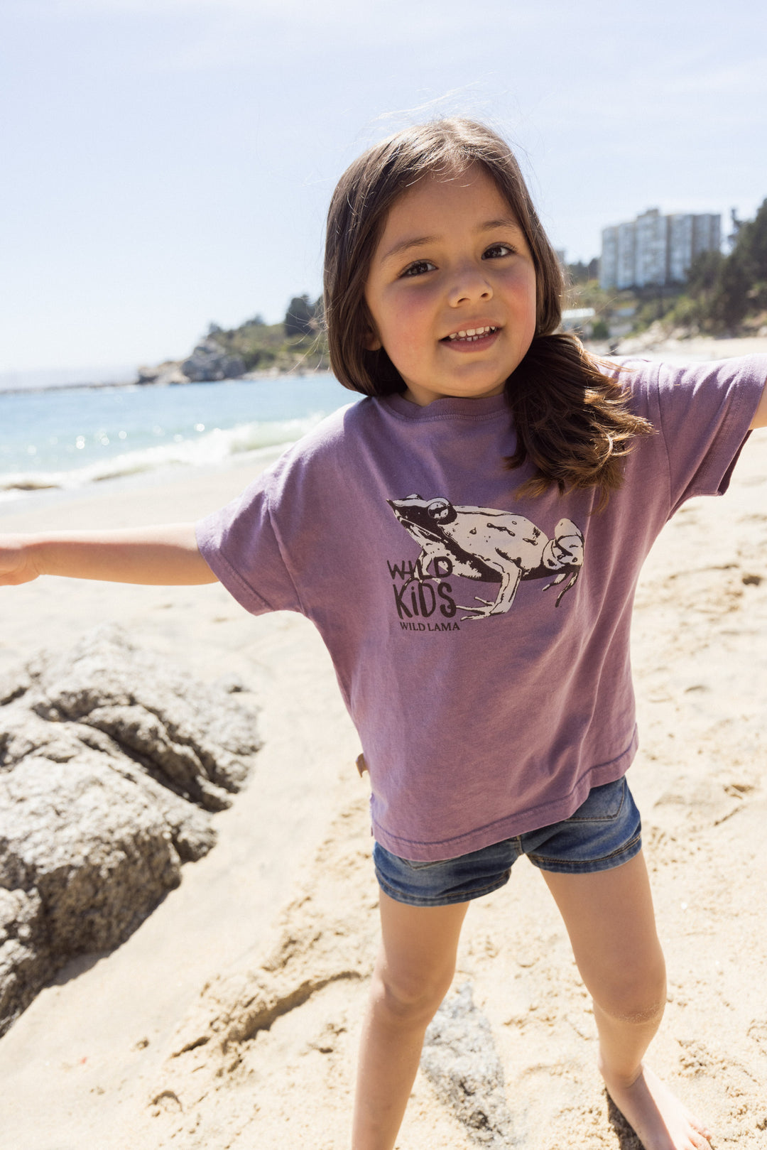 Polera Copiapita Animal Lila Kids