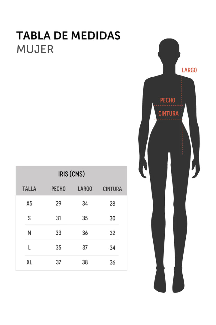 Peto Iris Reciclado Negro Mujer MOVE